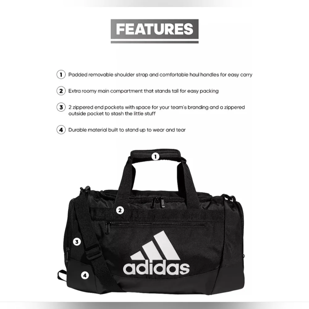 ADIDAS DEFENDER IV SMALL DUFFEL BAG #1052-1062